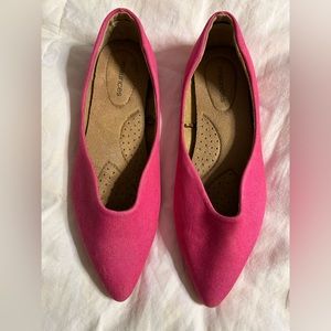 Pink Pointy Toe Flats